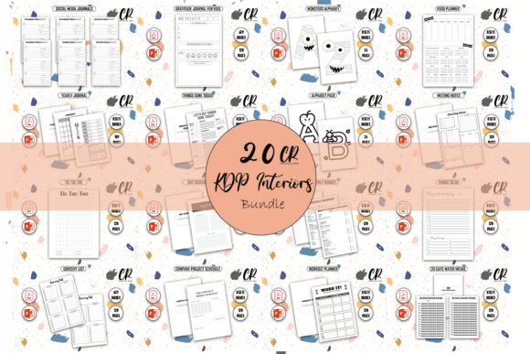20 KDP Interiors Bundle: Practical Templates for Publishers and Personal Use