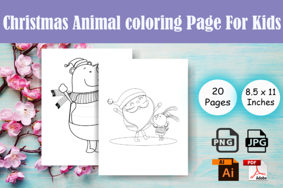 Christmas Animal Coloring Page-KDP: Strategic Asset Management for Low-Content Publishers