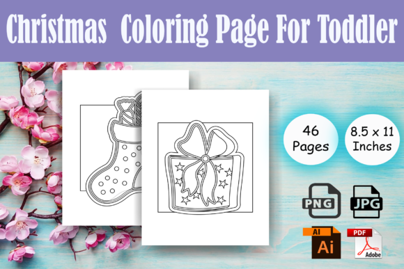 Christmas Coloring Page for Toddler- KDP: A Practical Asset for Publishers and Creators