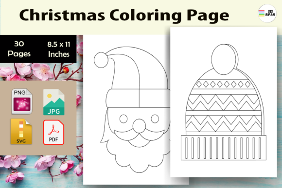 Christmas Coloring Page Kids 2-KDP: A Creator's Asset