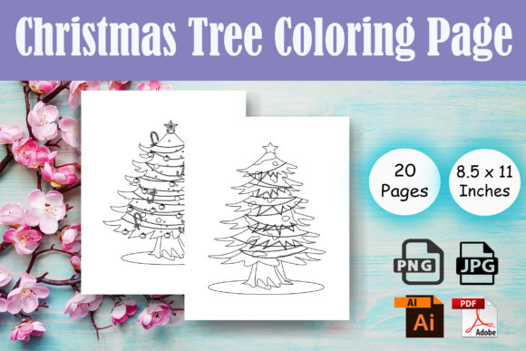 Christmas Tree Coloring Page - KDP: A Strategic Asset for Holiday Publishing