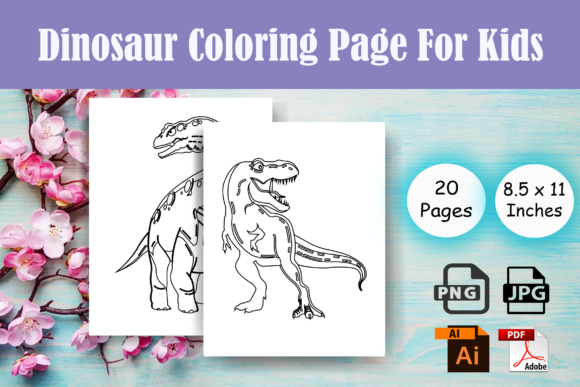 Dinosaur Coloring Pages for Kids-KDP: A Practical Asset for Publishers and Creators