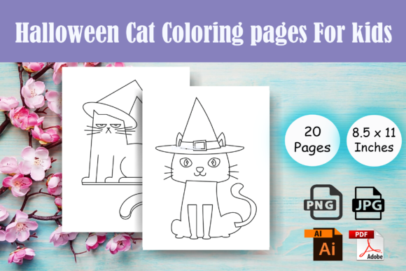 Halloween Cat Coloring Page for Kids-KDP: Streamlining Your Seasonal Publishing Strategy