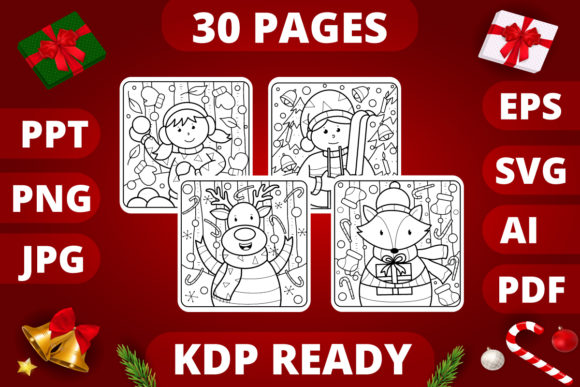 KDP Christmas Coloring Book for Kids: A Practical Resource for Holiday Publishing and Creative Projects