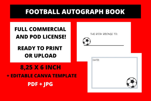 Maximizing KDP Potential with a Customizable Football Autograph Book Canva Template