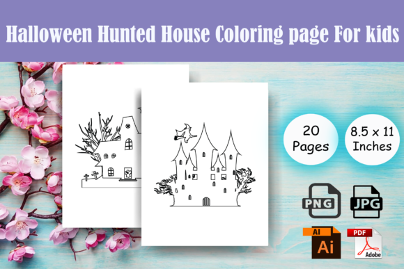 Maximizing Q4 Revenue with the Halloween Hunted House Coloring Page-KDP Asset Pack