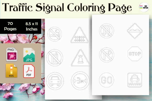 Traffic Signal Coloring Page - KDP: A Comprehensive Resource for Publishers and Educators