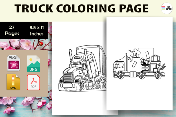 Truck Coloring Page for Kids-KDP: A Complete Resource Guide for Publishers